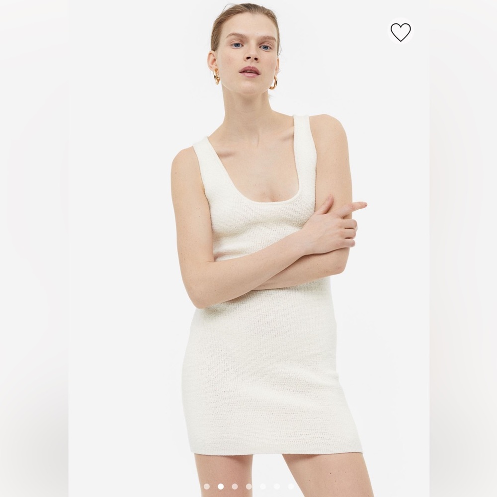 H&M crochet knit dress